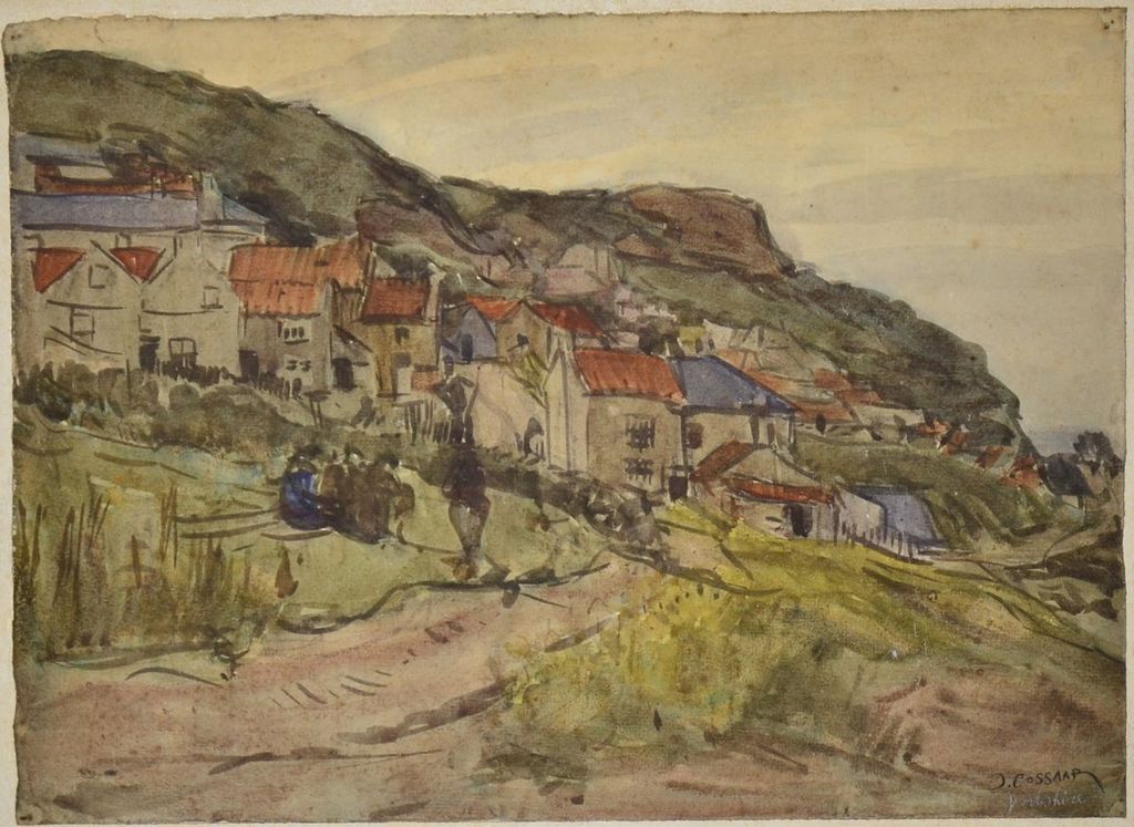 Jan Cossaar: Aquarel. Runswick bay. kopen? Bied vanaf 100!
