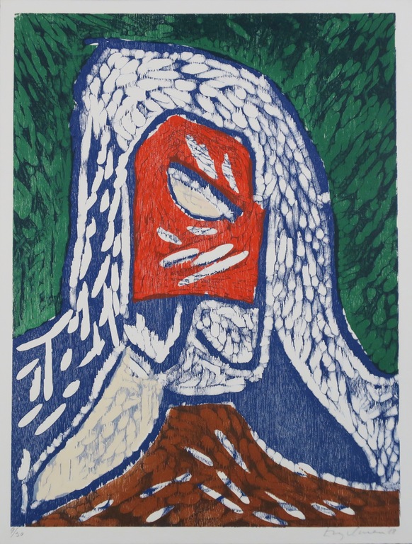 Martin Engelman: Houtsnede, Zonder titel kopen? Bied vanaf 20!