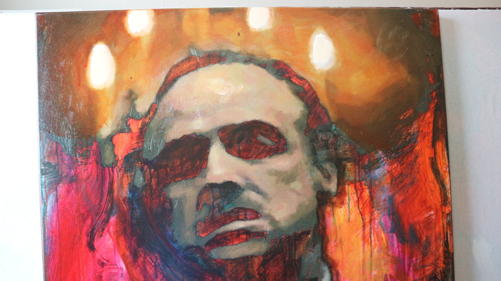 Peter Donkersloot - The Godfather Acryl- en olieverf op linnen - gesigneerd  kopen? Bied vanaf 495!