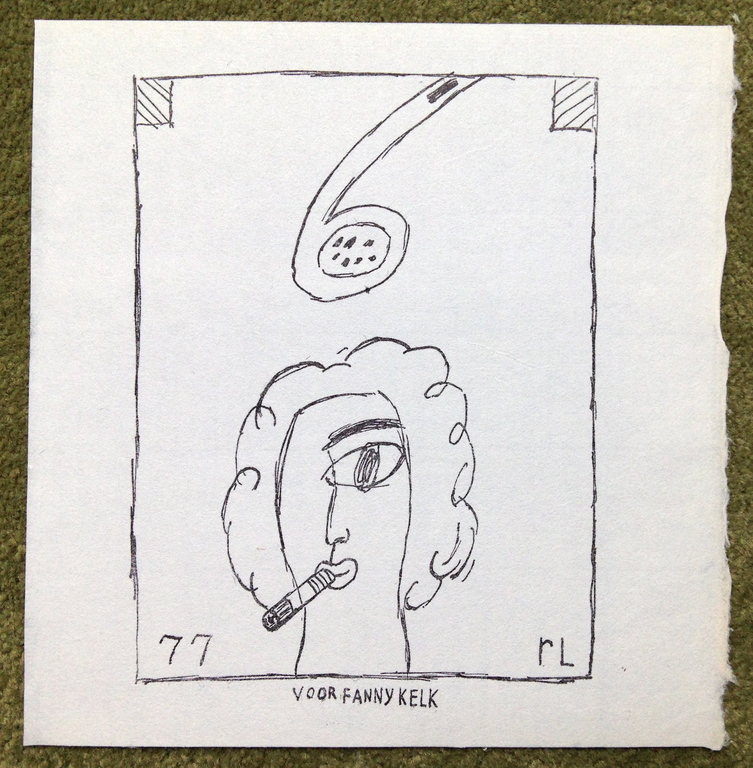Reinier Lucassen, Zeefdruk uit 1977, 'Fanny Kelk' verkocht voor € 35!