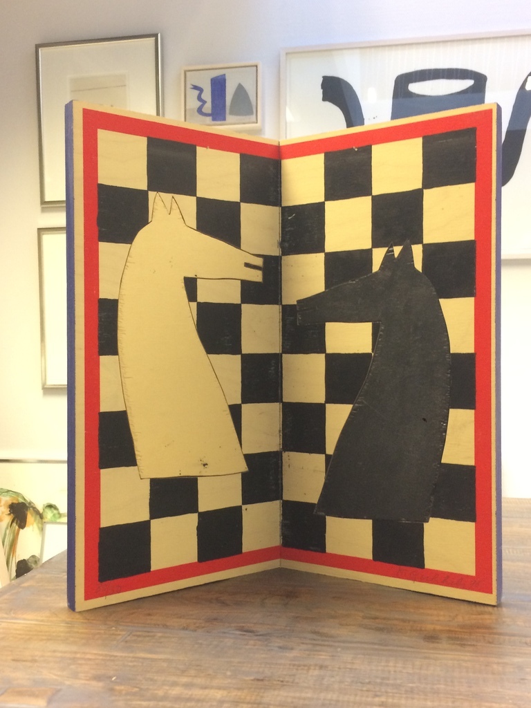 Klaas Gubbels, 'twee paarden' houten object, mutiple uit 1996 30/30 kopen? Bied vanaf 825!