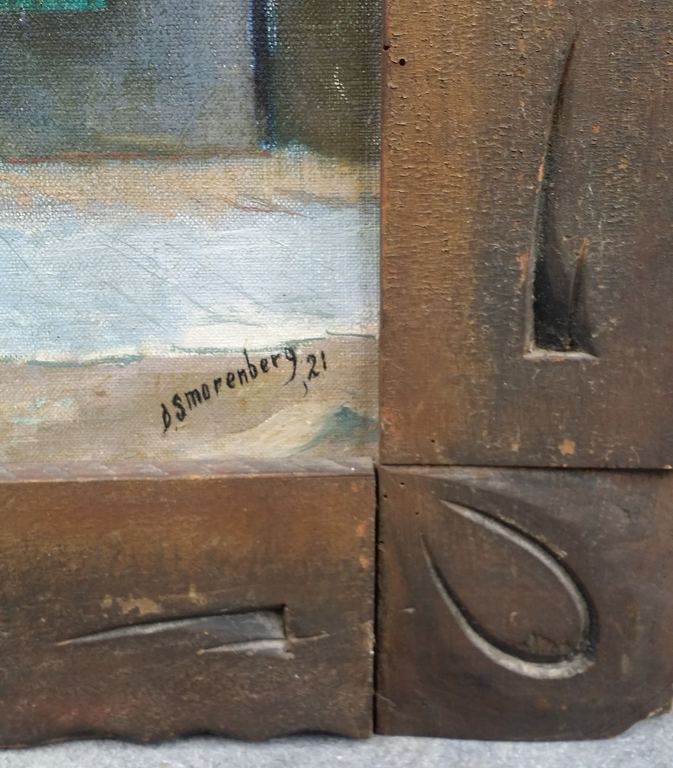 Dirk Smorenberg: Pakhuis, olie op doek kopen? Bied vanaf 750!