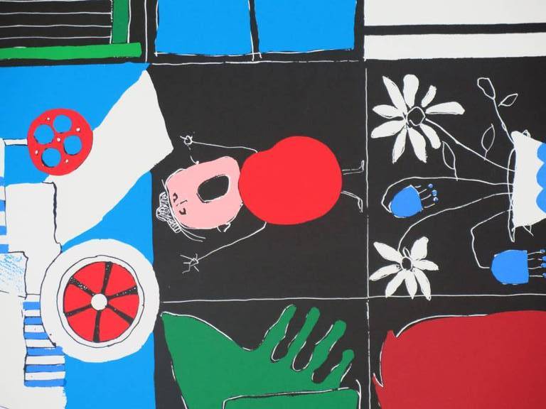 Christian Silvain: Zeefdruk, L'oiseau cage kopen? Bied vanaf 150!