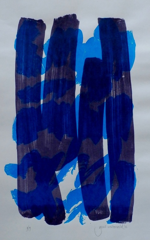 Gerrit Westerveld - zeefdruk - 2012 verkocht voor € 65!
