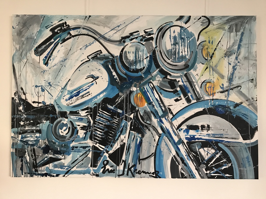 Eric Jan Kremer  acryl op doek  Harley Davidson kopen? Bied vanaf 950!