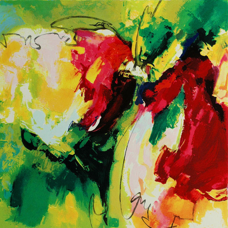 TILLY WILS Zeer Grote Zeefdruk(71x83cm) AU PRINTEMPS uit 1998 Handgesigneerd verkocht voor € 120!