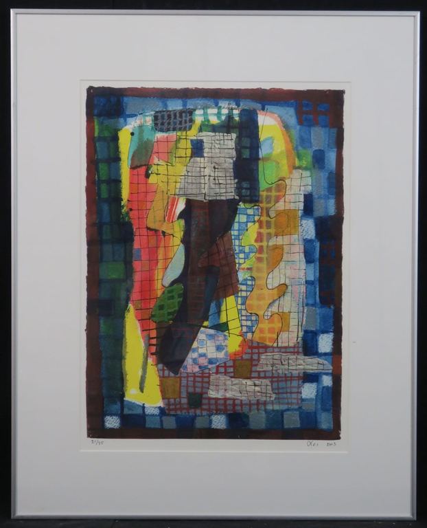 Anna Mes: Gicleedruk, Compositie II - Ingelijst verkocht voor € 45!