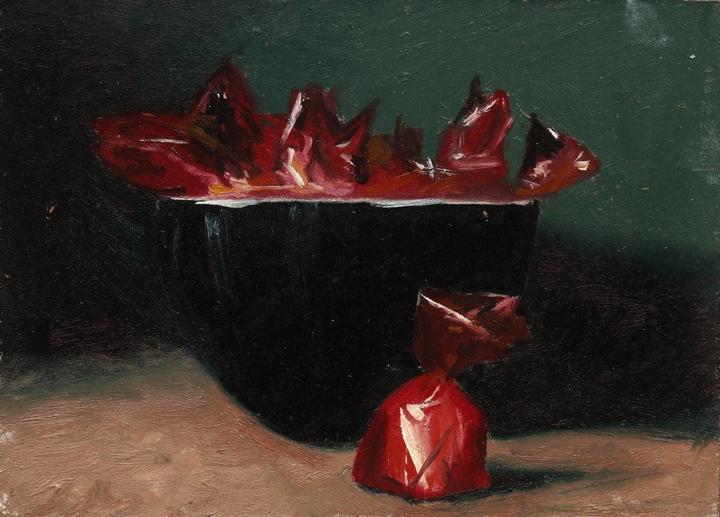 Jiddje, olieverf op paneel, stilleven met kersenbonbons kopen? Bied vanaf 65!