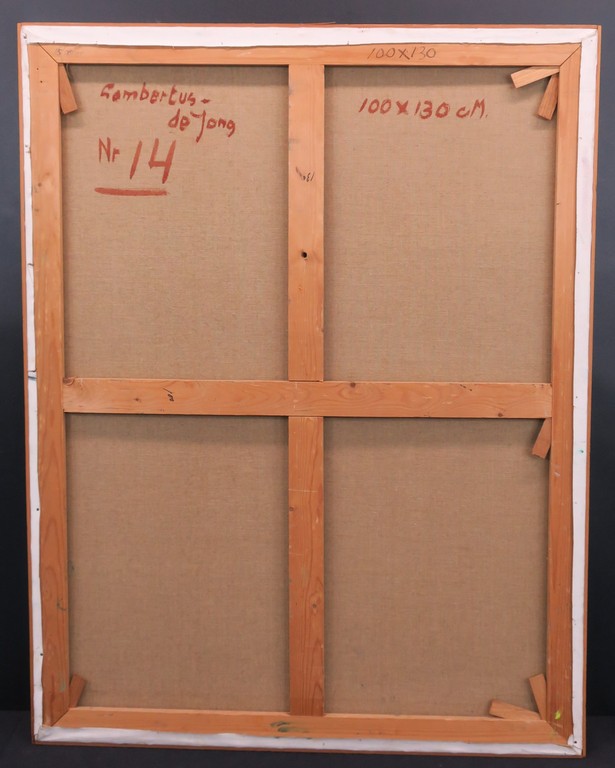 Lambertus de Jong: Olieverf op doek, Zonder titel - Ingelijst (groot) kopen? Bied vanaf 80!