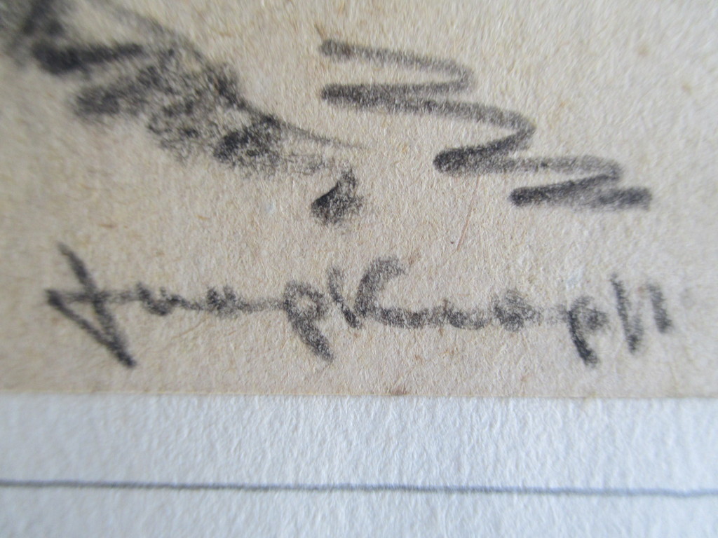 Joop Kropff, houtskool schetstekening kopen? Bied vanaf 1!