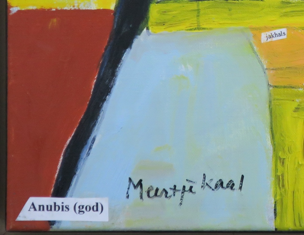 Meertje Kaal: Acryl op doek, Anubis - Ingelijst kopen? Bied vanaf 1!