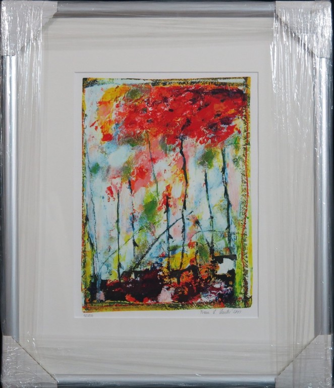 Franz Lauter: Zeefdruk, Zonder titel - ingelijst kopen? Bied vanaf 35!