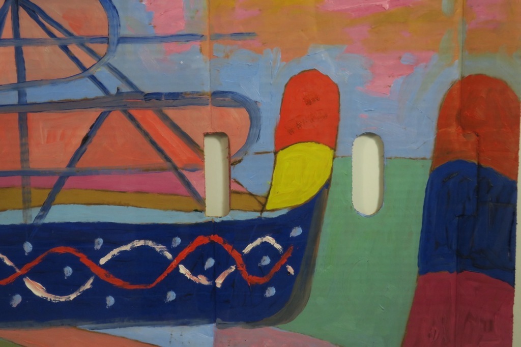 Meertje Kaal: Olieverf op Karton, Het schip II - Ingelijst (Groot) kopen? Bied vanaf 1!