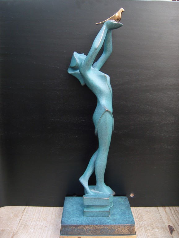 Onbekende kunstenaar: Zeer fraai beeld "vrijheid". kopen? Bied vanaf 225!