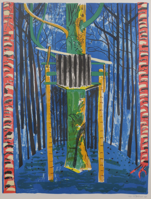 Dorian Hiethaar: Litho, Uitkijktoren - Ingelijst kopen? Bied vanaf 1!