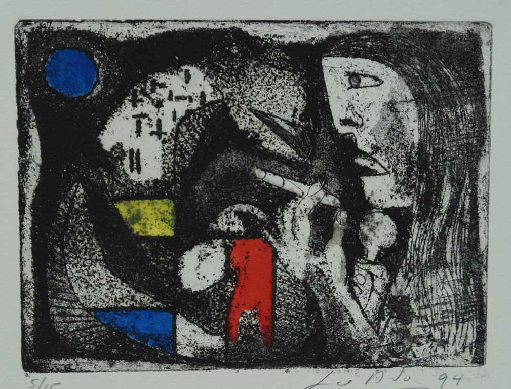 John Lie a Fo - gesigneerde ets - 1994 - 15 exemplaren kopen? Bied vanaf 1!