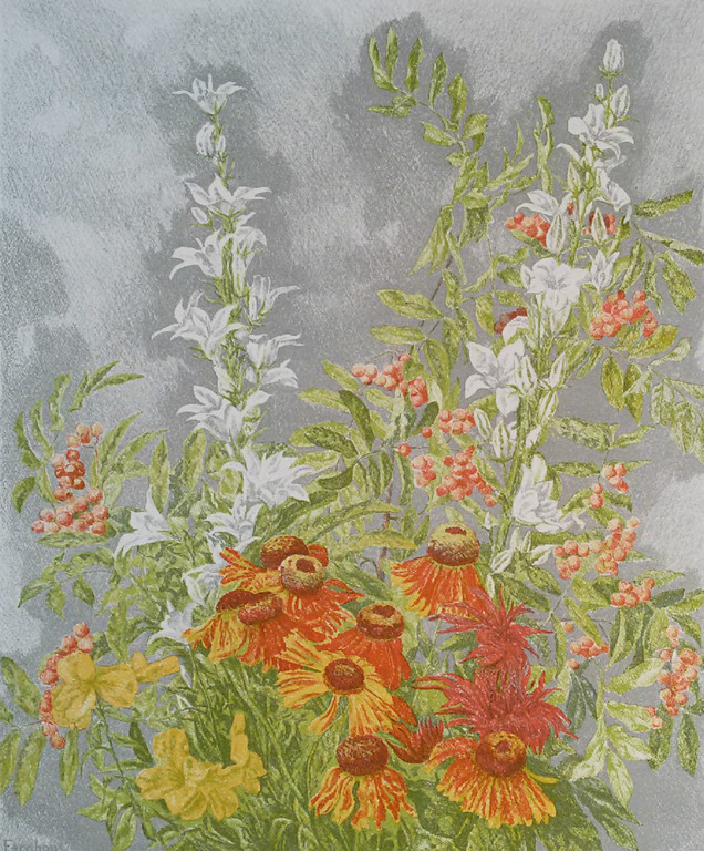 Edgar Fernhout - Bloemen, litho kopen? Bied vanaf 50!