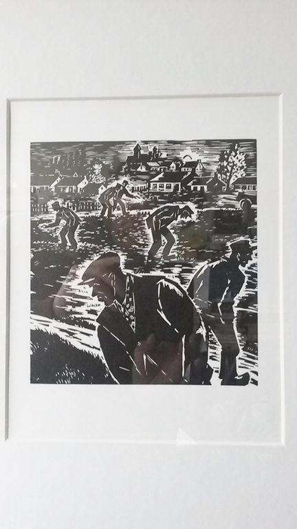 Frans Masereel, houtsnede illustratie voor Vlaschaard 1965 van Stijn Streuvels verkocht voor € 60!