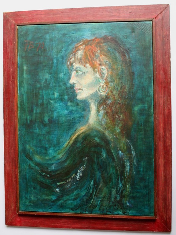 Onbekende kunstenaar - olieverf op doek - portret - gesigneerd met monogram kopen? Bied vanaf 1!