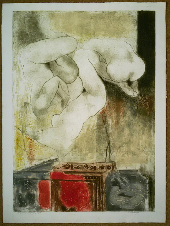 Ru van Rossem - Vergankelijkheid (Pompei), aquatint ets met reliëfdruk kopen? Bied vanaf 175!