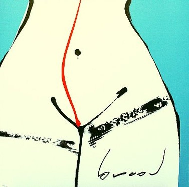 Herman Brood, zeefdruk HIPS (mint/groen) verkocht voor € 130!