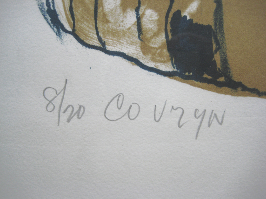 Wessel Couzijn, zeefdruk, zonder titel, ingelijst 56 x 77 cm kopen? Bied vanaf 40!