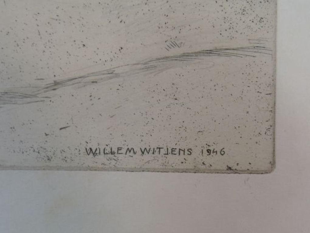 Willem Witjens: Ets, Dorpsgezicht  kopen? Bied vanaf 35!