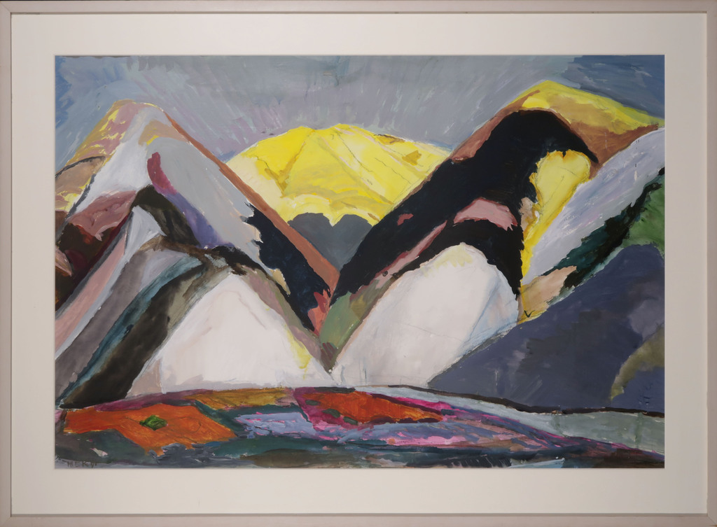 Hans Ebeling Koning: Gouache, Californie 8 - Ingelijst kopen? Bied vanaf 200!