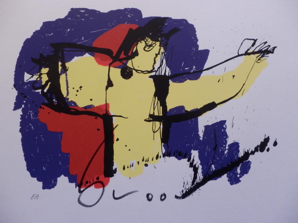 HERMAN BROOD, Gelimiteerde en HANDGESIGNEERDE Zeefdruk  BRASIL GOD verkocht voor € 60!