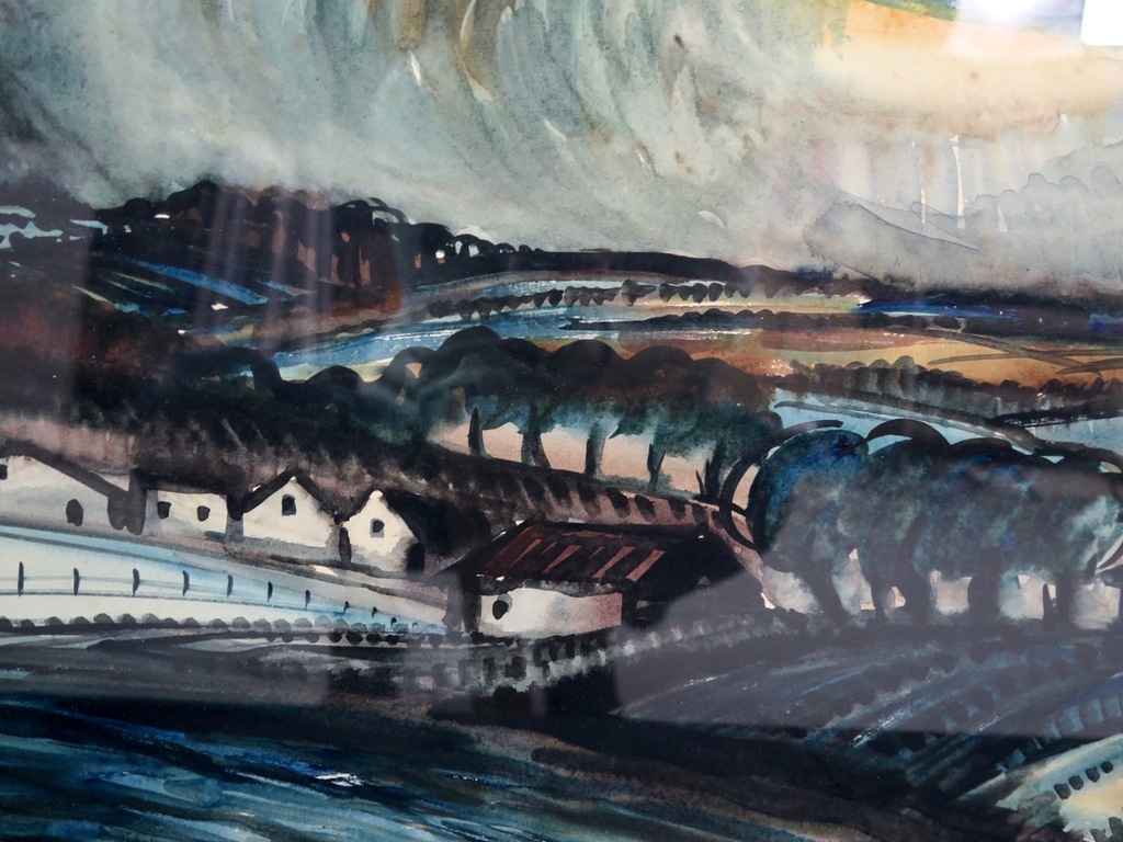 Jacques Mels: Aquarel, Landschap - Ingelijst kopen? Bied vanaf 100!