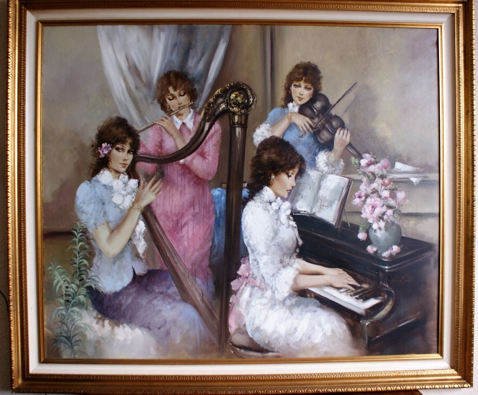 Lucia Sarto (1950) olieverf op canvas  kopen? Bied vanaf 1250!