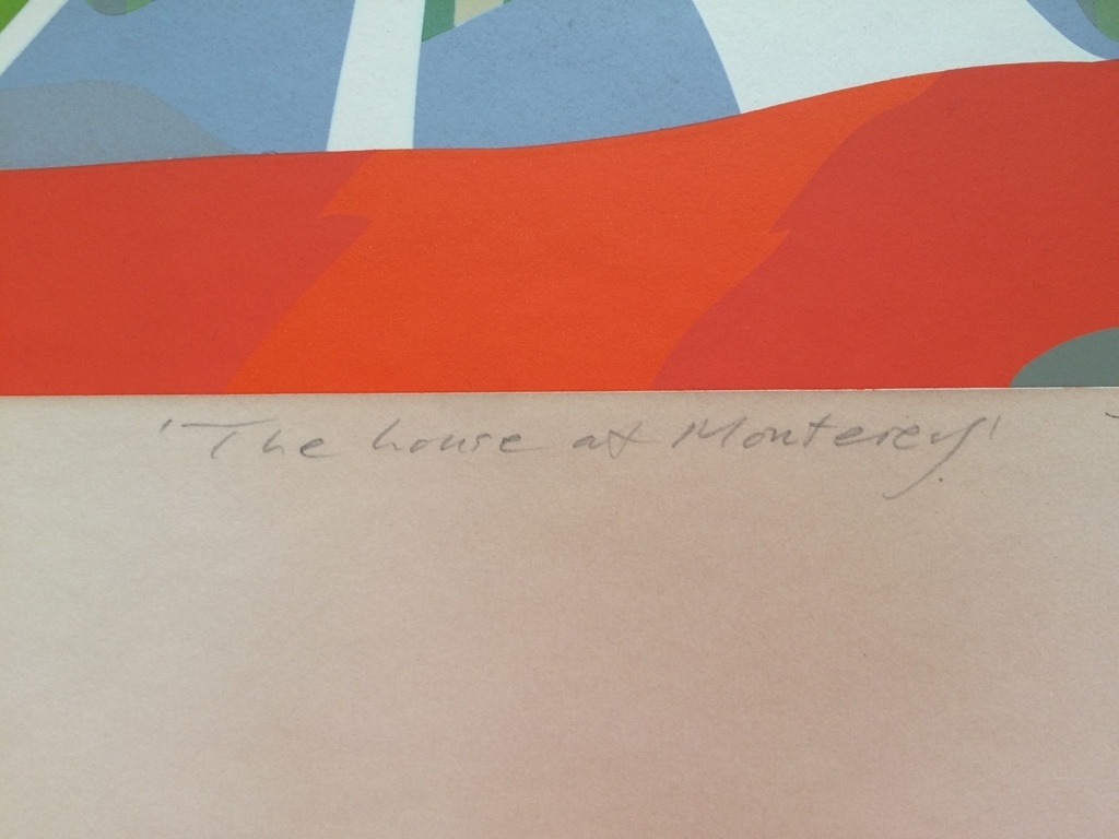 Tully Crook, Zeefdruk, "The house at Monterey" kopen? Bied vanaf 20!