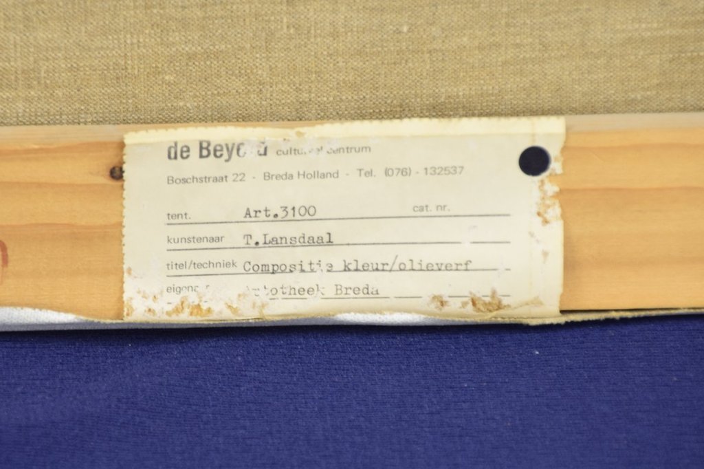 Tonny Lansdaal - Olieverfschilderij - Kleurencompositie 7 kopen? Bied vanaf 15!