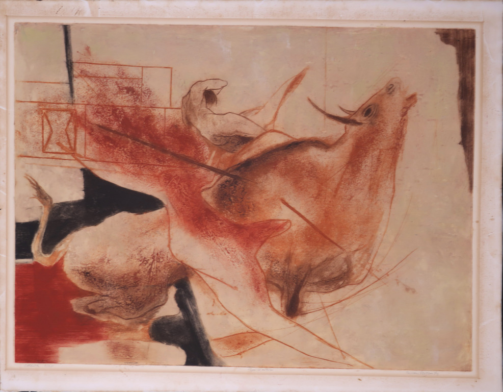 Ru van Rossem: Ets en aquatint op papier, Corrida kopen? Bied vanaf 70!