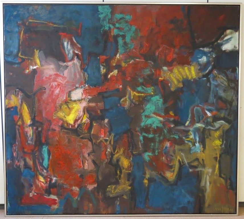 Antony de Baat: Olieverf op doek, Onweer boven Jutland - Ingelijst (Zeer groot!) kopen? Bied vanaf 1000!