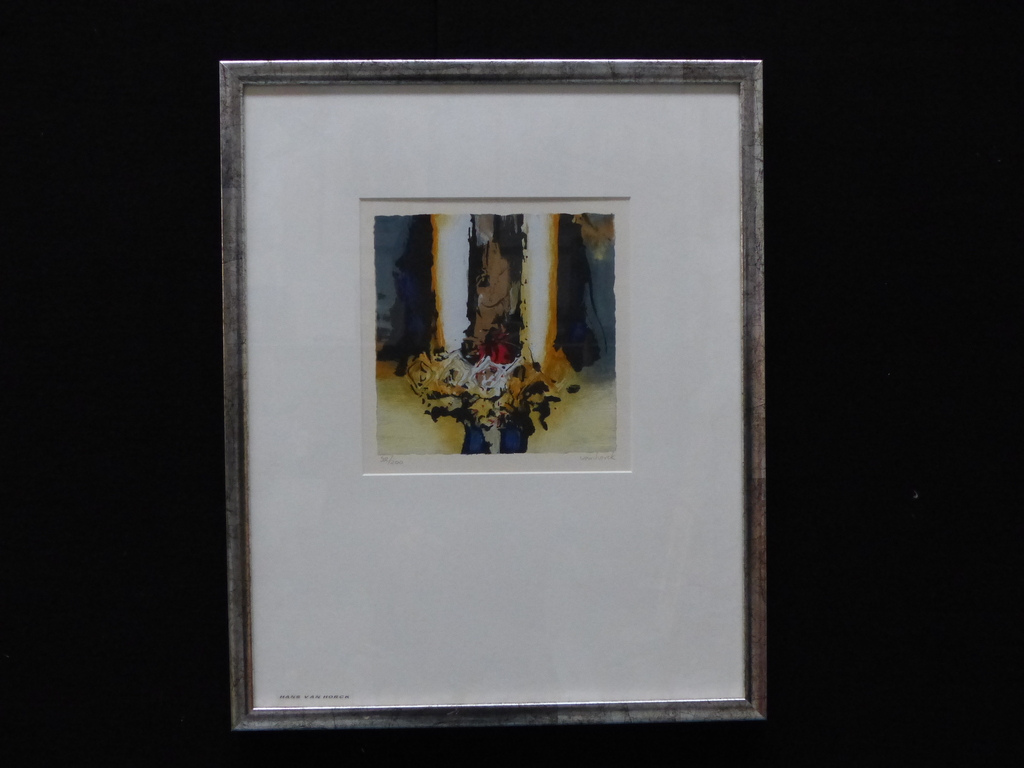 Hans Vanhorck, zeefdruk op papier,Gesigneerd , kopen? Bied vanaf 40!
