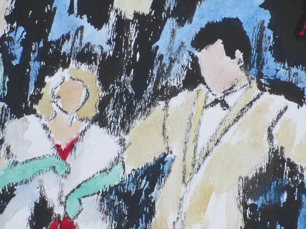 Wim Jurcka, Dansers in Brittania Vlissingen, Gemengde techniek kopen? Bied vanaf 70!