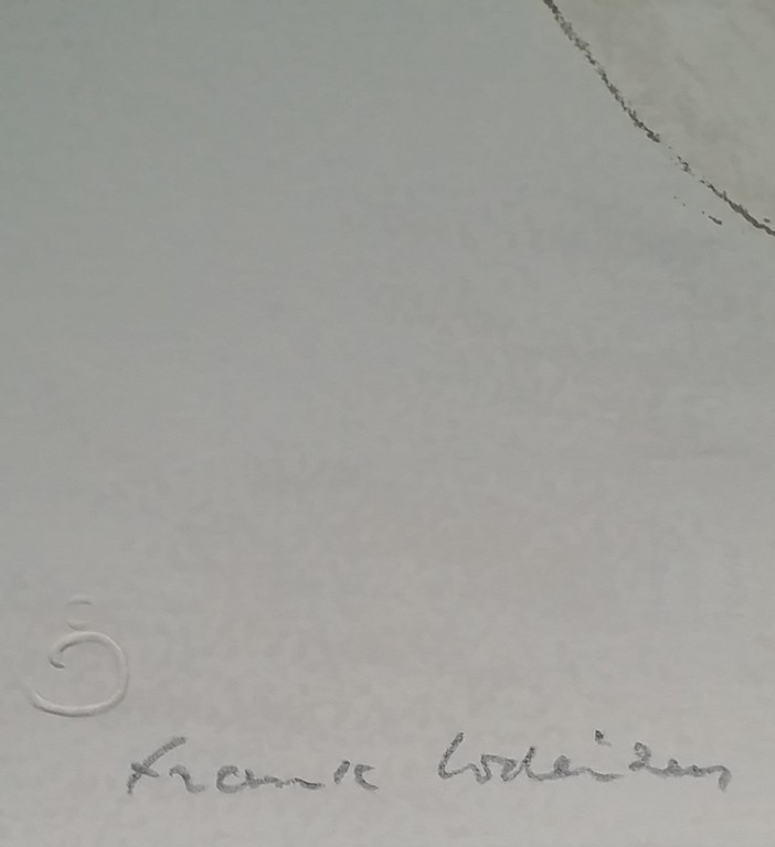 Frank Lodeizen - Gesigneerde Litho uit 1977 kopen? Bied vanaf 1!