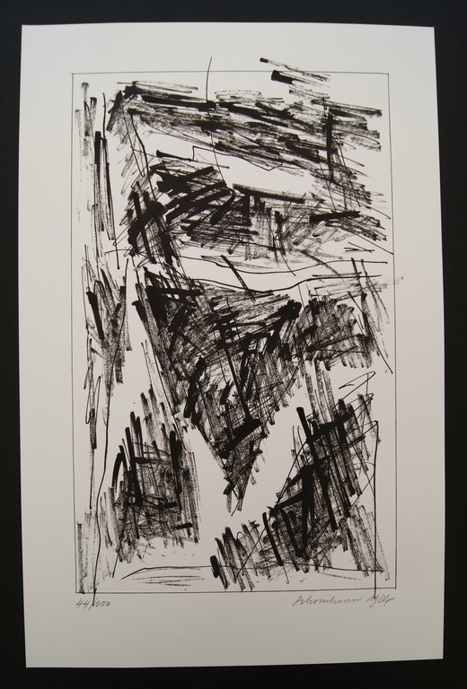 Jan Schoonhoven gesigneerde zeefdruk uit 1987 (Zero) kopen? Bied vanaf 350!