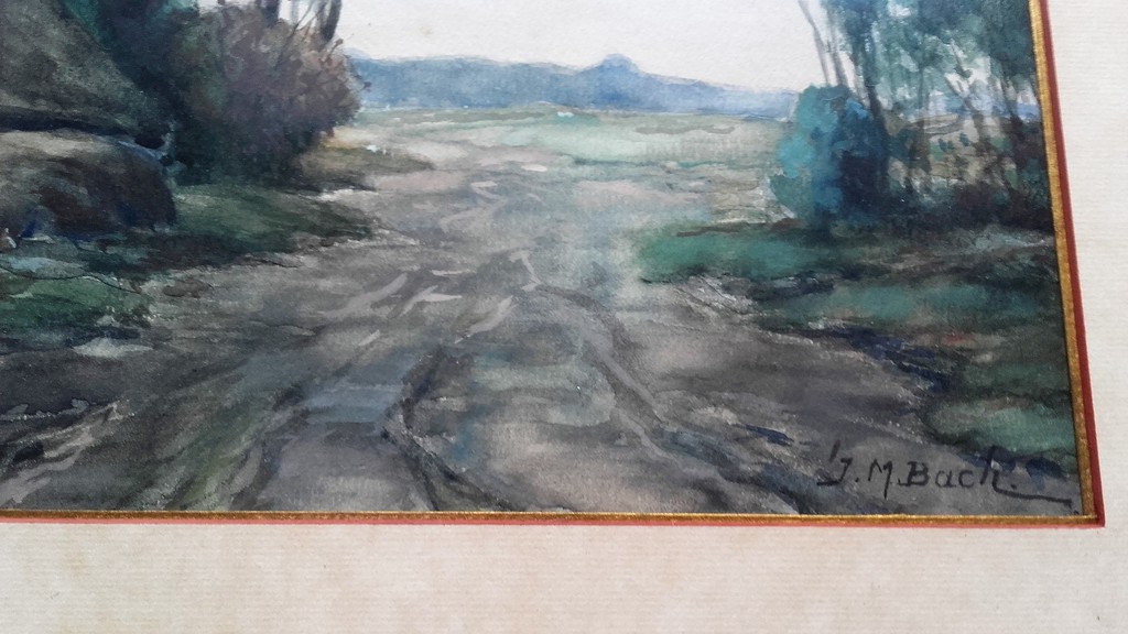 Johannes Martinus Bach - Aquarel - Landschap met boerderij kopen? Bied vanaf 25!