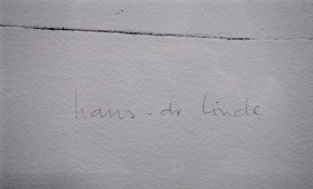 Hans van der Linde: Droge naald, Kerkje - Ingelijst kopen? Bied vanaf 20!