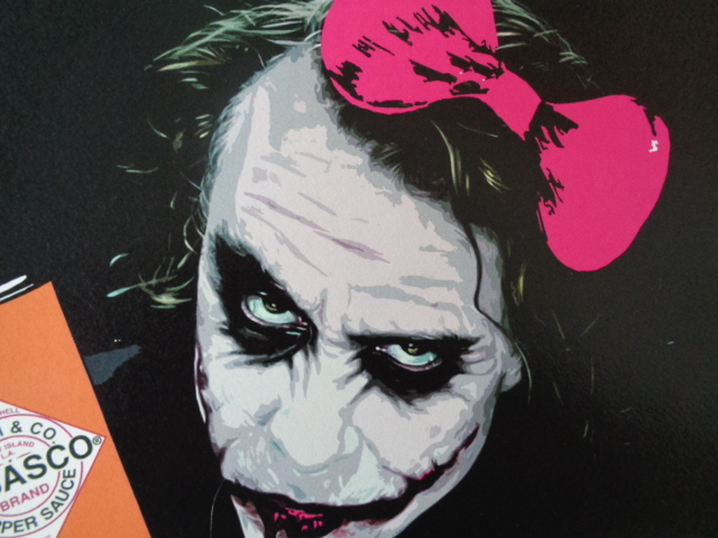 GROTE Fine Art Print,"Joker Spicy",GESIGNEERD en COA, genummerd A/P of 1 t/m 100 kopen? Bied vanaf 26!