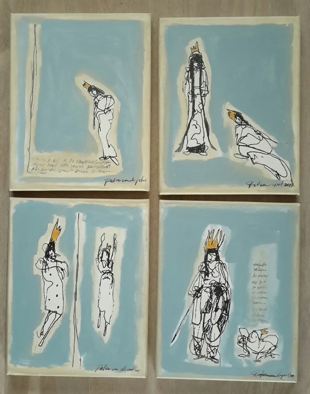 Pieter van de Pol, zeefdrukserie, z.t. verkocht voor € 80!