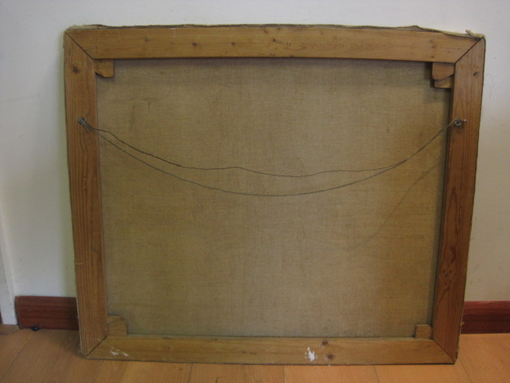 oud impress. olieverf "San Fransisco USA"  onduid. gesigneerd  omstreeks 1950 kopen? Bied vanaf 1!