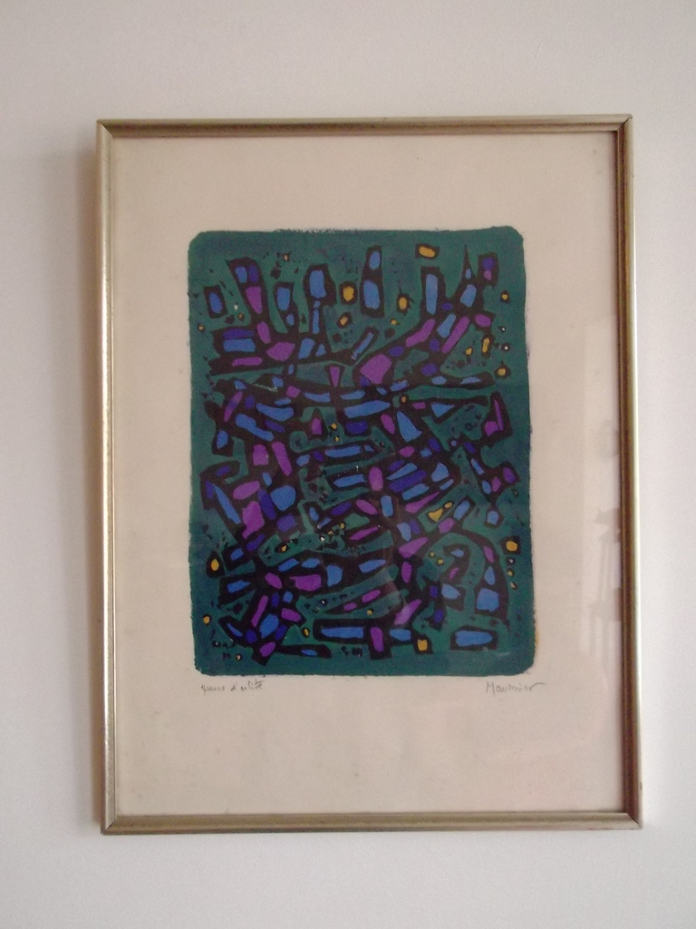 Manessier,kleurenlithografie, zonder titel kopen? Bied vanaf 60!