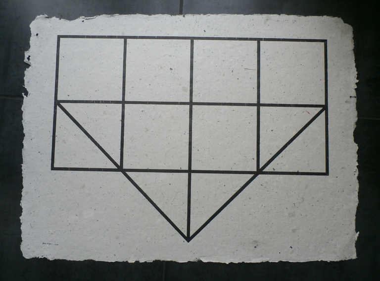 Faan Olgers - Geometrisch werk - 1980 kopen? Bied vanaf 30!