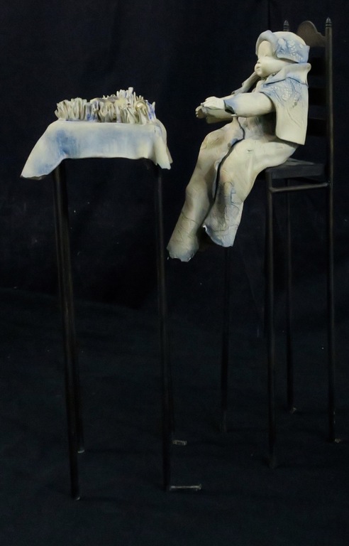 Dick Versluis: Object van keramiek en staal, Kind aan tafel kopen? Bied vanaf 50!