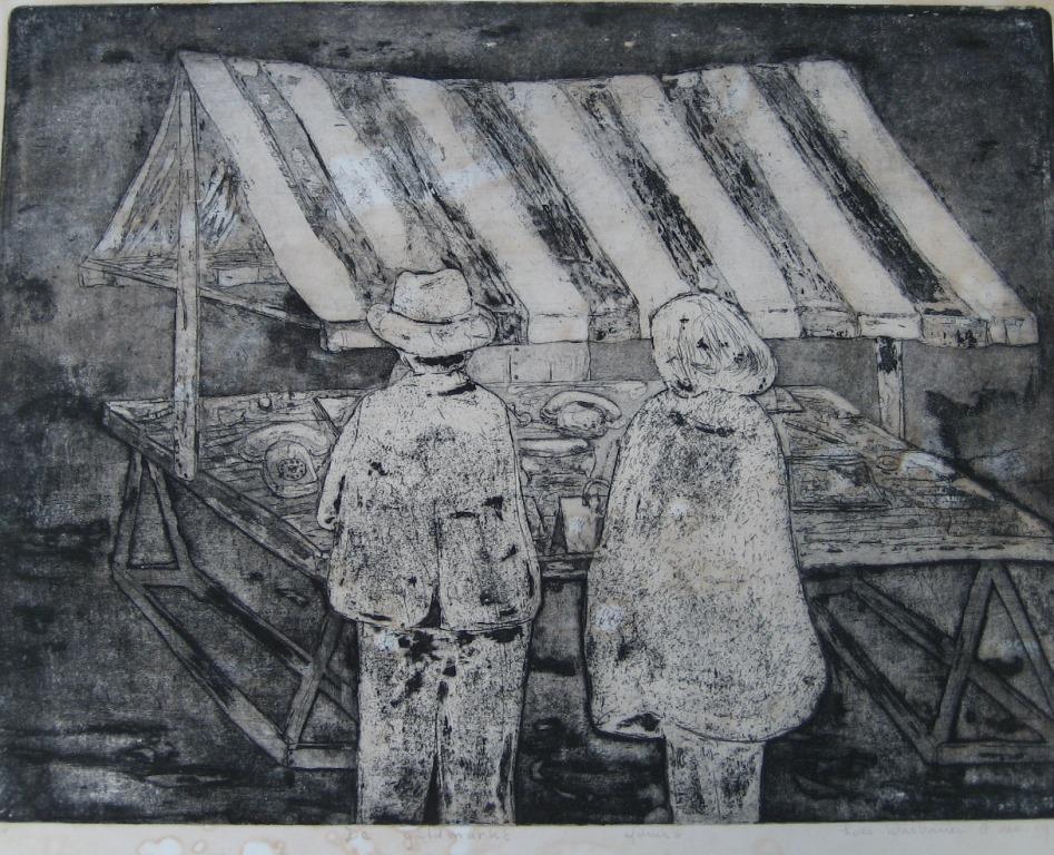 Loes de Haan Ets uit 1978 De Geldmarkt kopen? Bied vanaf 1!