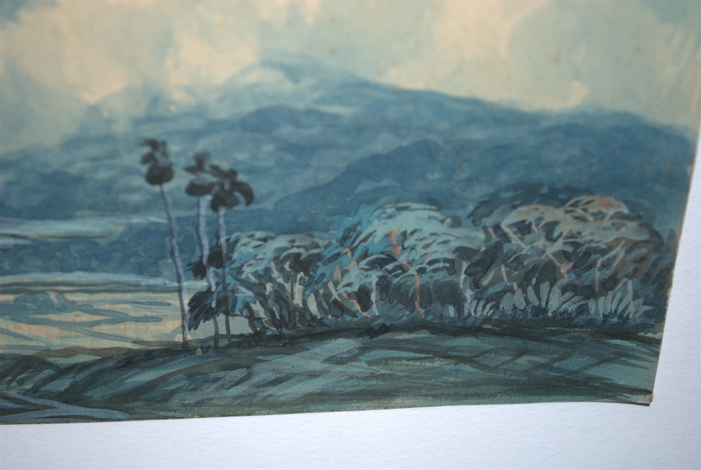 onbekend gesigneerde gouache - Indonesië jaren 40 kopen? Bied vanaf 1!