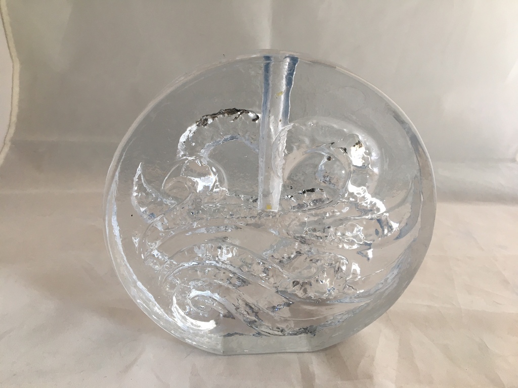 Walther glas - vintage  ovale solifleur kandelaar kopen? Bied vanaf 15!